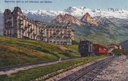 Rigi-Kulm mit Glärnisch und Mythen  1932