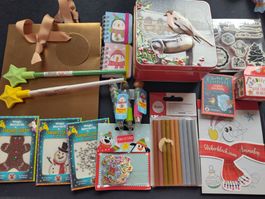 18 teiliges Set Basteln Weihnachten Stift Sticker neu