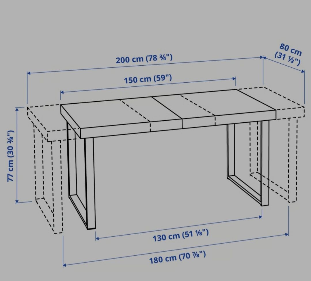 Ikea Tables: IKEA "TARSELE" ausziehbarer Esstisch – D'occasion à Pfäffikon ZH par mel_ys5m 6