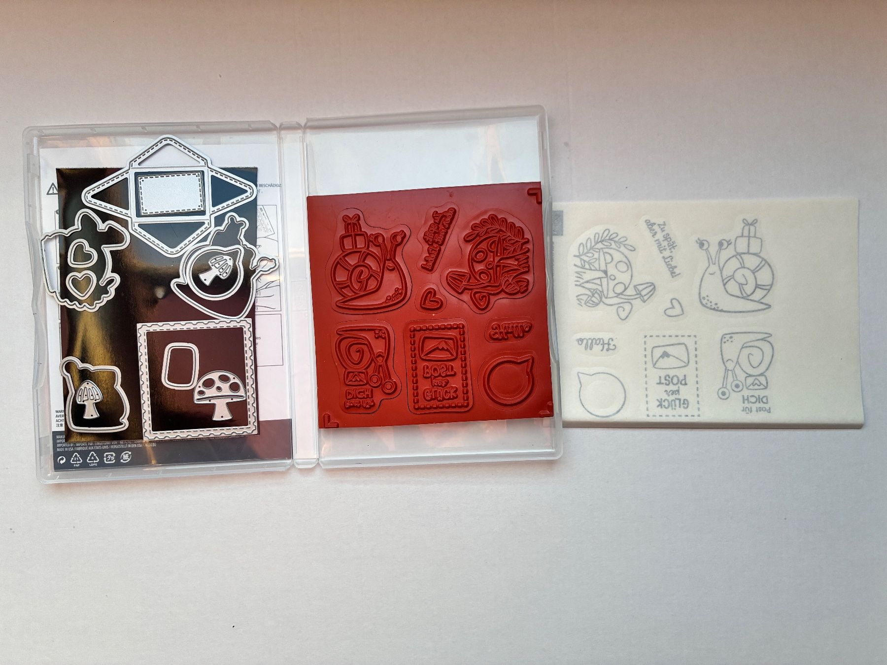 Stampin' up! Timbri: Stampin' Up! Stempelset "Schneckenpost"+ Dies – Usato da Glattfelden venduto da Qwerasdf