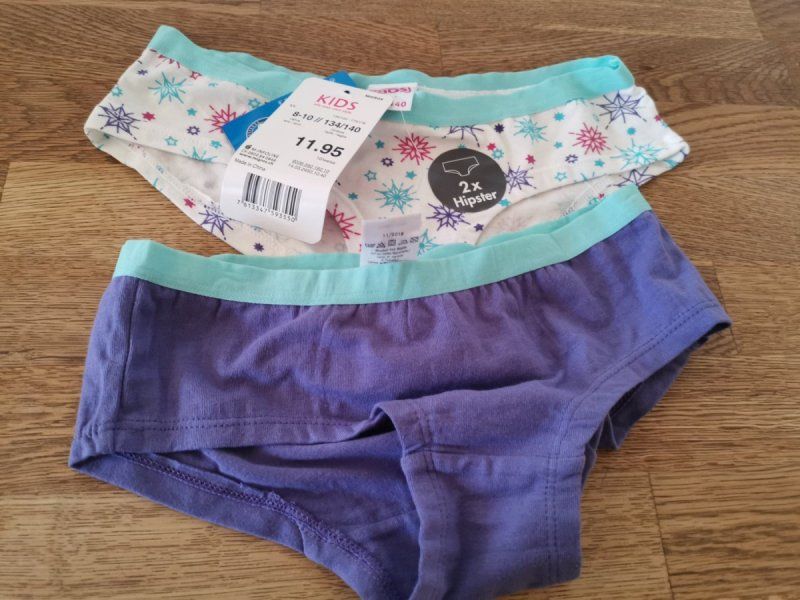 Migros Biancheria intima: Migros Mädchen Hipster 2x Unterhosen neu – Nuovo e nell'imballaggio originale da Fankhaus (Trub) venduto da sun_7677
