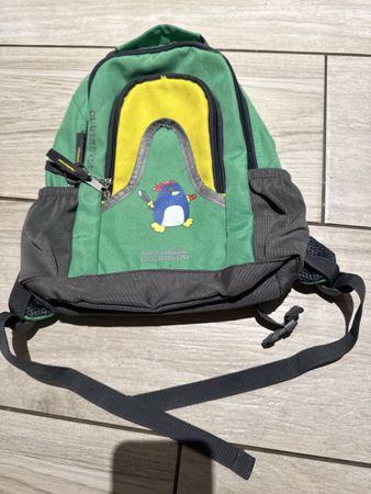 Kinderrucksack Pinguin grün guter Zustand
