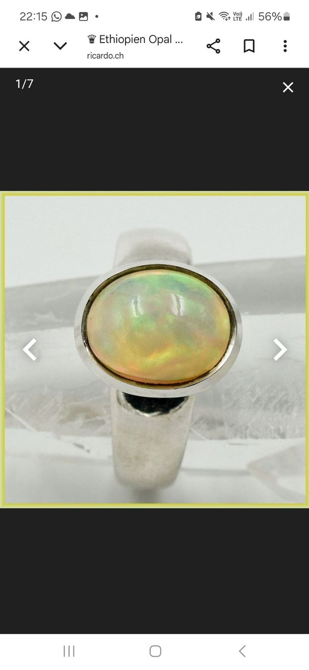 Anelli: ♛ Ethiopien Opal 925 Silber – Usato da Alpnach Dorf venduto da ste_t7mn 2