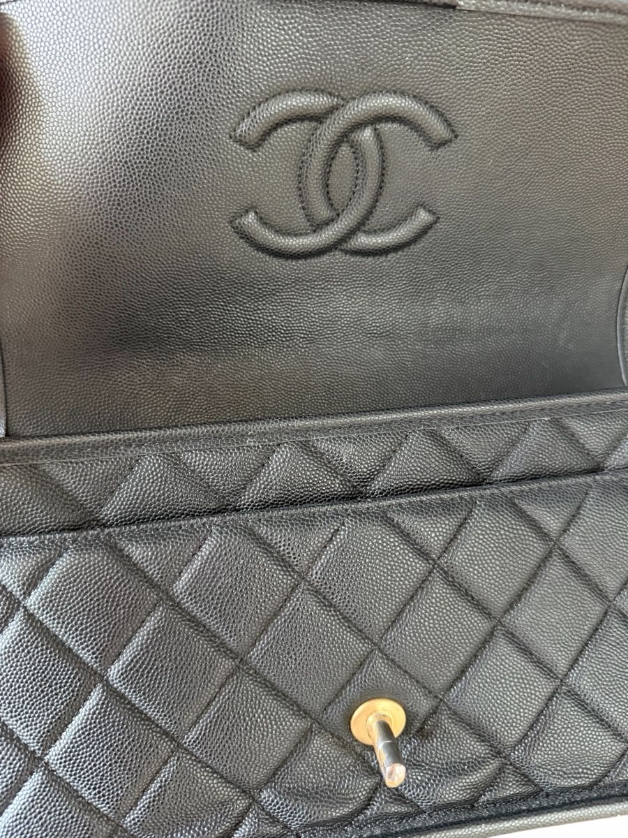 Chanel Borse da donna: Chanel Black Caviar 22K Top Handle Flap – Usato da Rüschlikon venduto da Wurmsibach 4