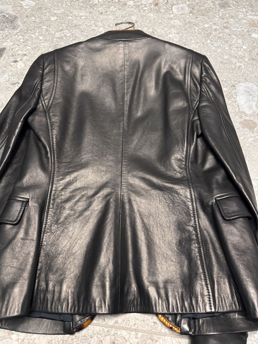 Gucci Giacche: Gucci Lederblazer Damen Gr. 34 schwarz – Usato da Oberengstringen venduto da 80sete 2