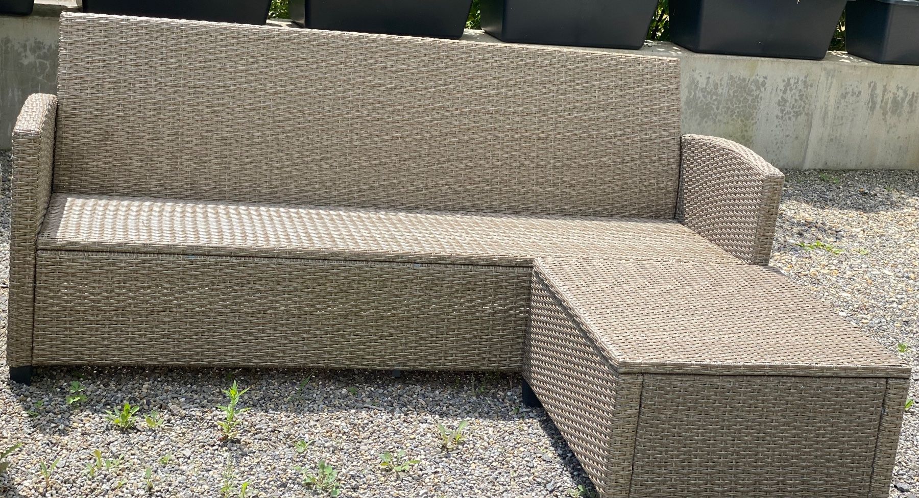 Divani: Gartenlounge aus Polyrattan – Usato da Perlen venduto da Ginko1912 2