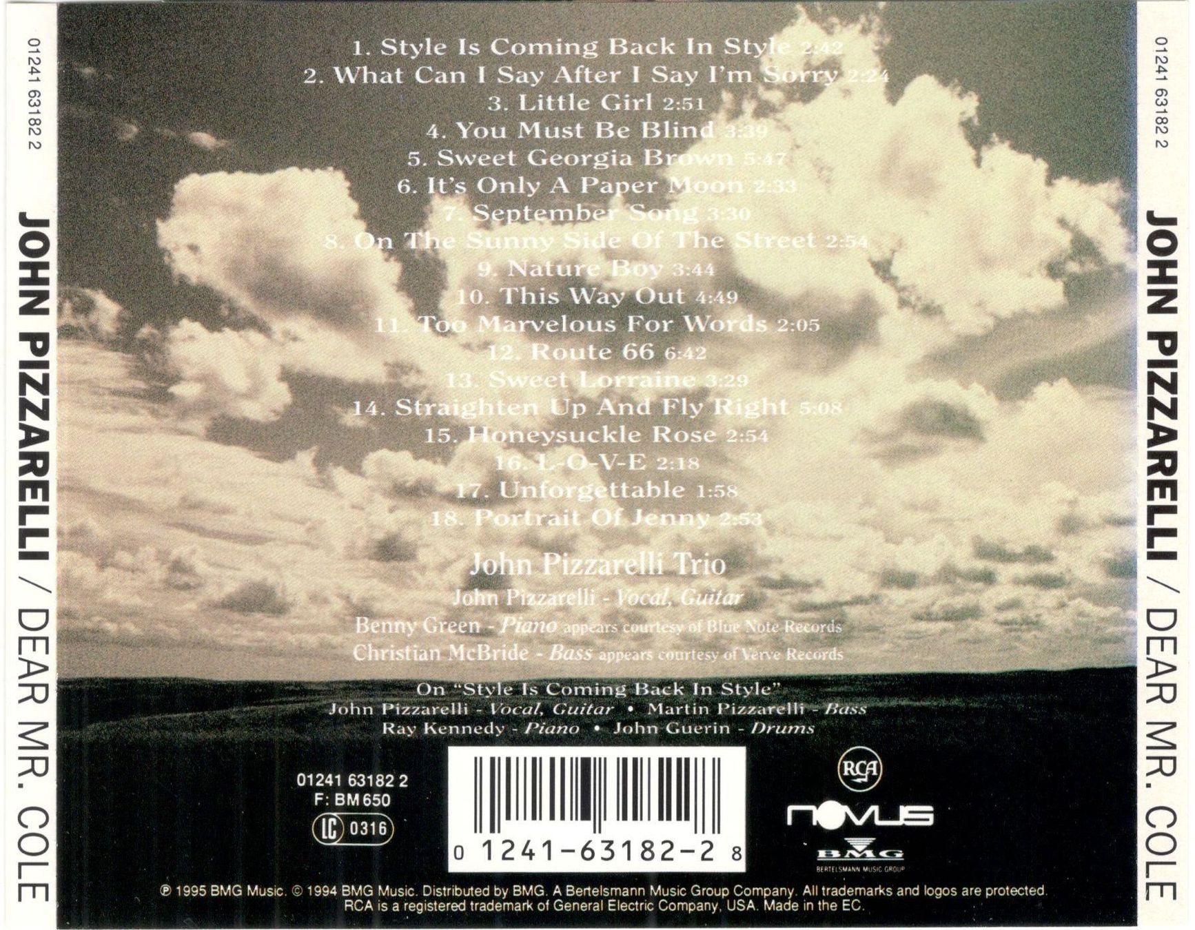 CD: John Pizzarelli CD Dear Mr. Cole – Usato da St. Margarethen TG venduto da ursk10 1