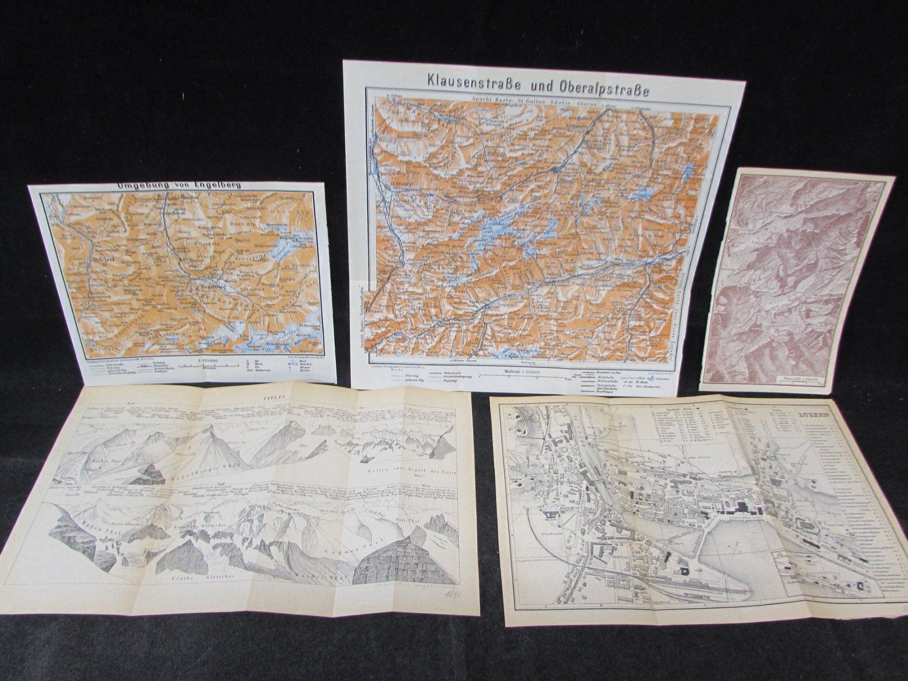 Cartes géographiques & atlas: 5 x Innerschweiz,1895 – D'occasion à Walchwil par Shells1