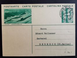 Bildpostkarte   BSU   Davos  Parsennbahn  Graubünden 1934