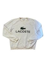 Lacoste pull coton, taille M, parfait pour l'automne
