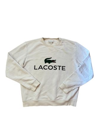 Lacoste pull coton, taille M, parfait pour l'automne