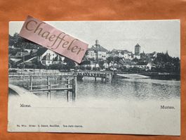 Alte Ansichtskarte Murten Morat Schweiz um 1900 