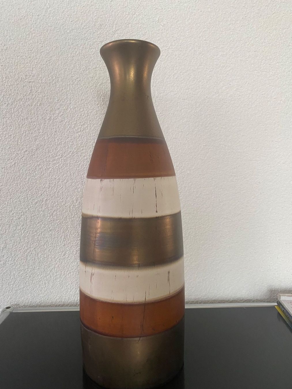 Vasi & Recipienti: Gestreifte Dekorative Vase, Keramik, – Usato da Altstätten SG venduto da mhu_k9gj