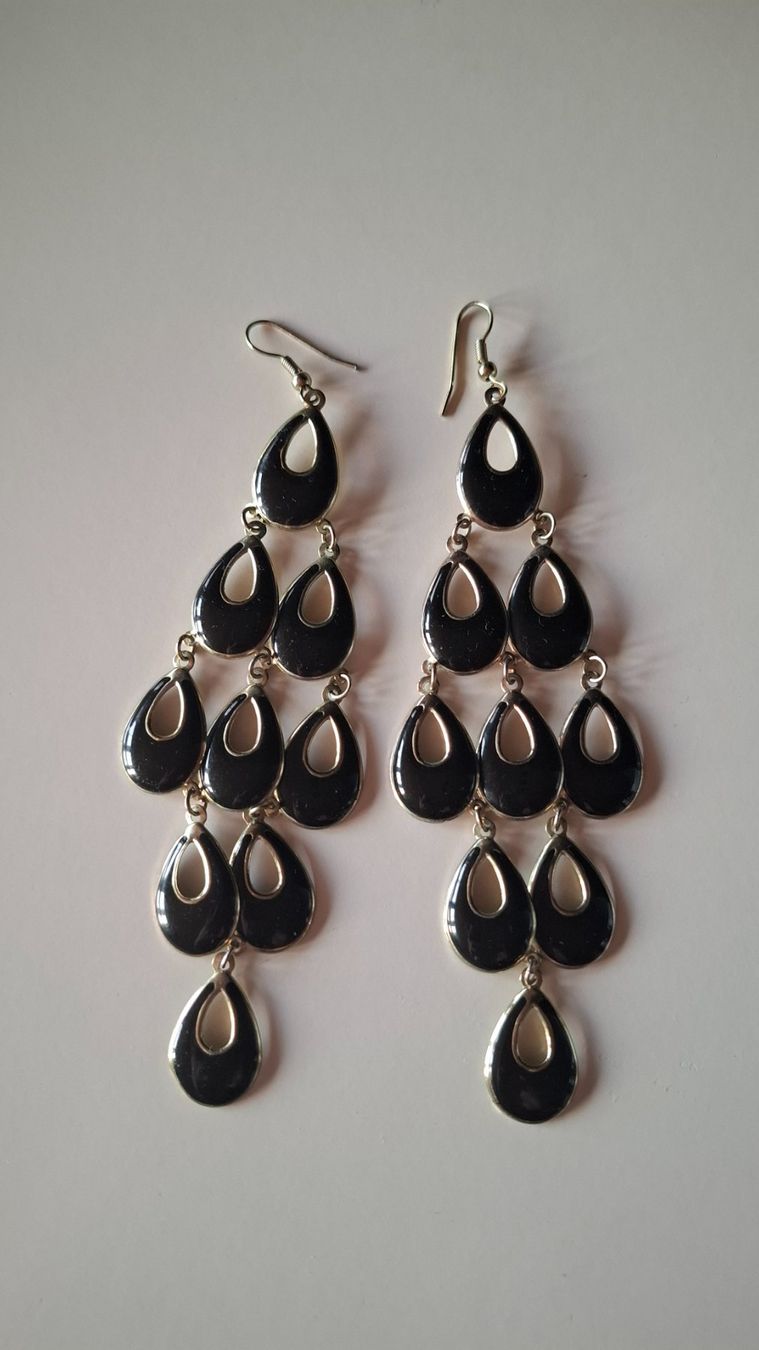 Orecchini pendenti & Orecchini a lobo: Toller Modeschmuck in black/gold – Usato da Mogelsberg venduto da Lavidapura 3