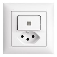 UP Leuchtkombination 3/1L+T13 weiss KS EDIZIOdue mit Linse