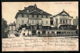 AK Wädenswil, Hotel Engel, 1906
