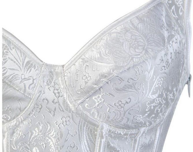 Tops: Korsett Brokat Gothic weiss S M L XL XXL – Neu und originalverpackt aus Lausanne von MONO-SELECTION 3