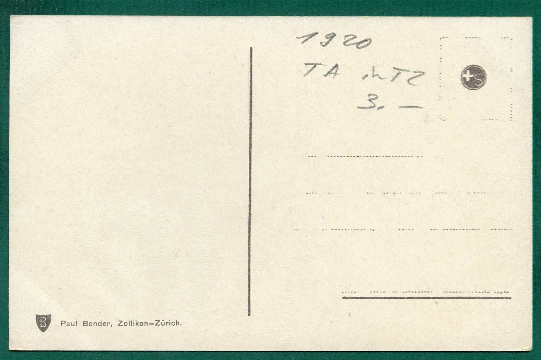 Cartoline postali: Lugano - Paradiso, ca. 1920, ungelaufen – Usato da Sargans venduto da Hausi1951 1