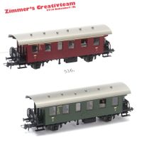 2 Roco DB Platformwagen rot/grün, H0, GS