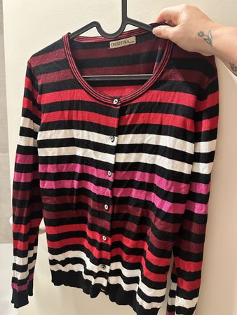 Jaquette Christina rayé multicolore taille XL/XXL