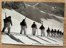 ANSICHTSKARTE SCHWEIZER ARMEE HOCHGEBIRGSPATROUILLE