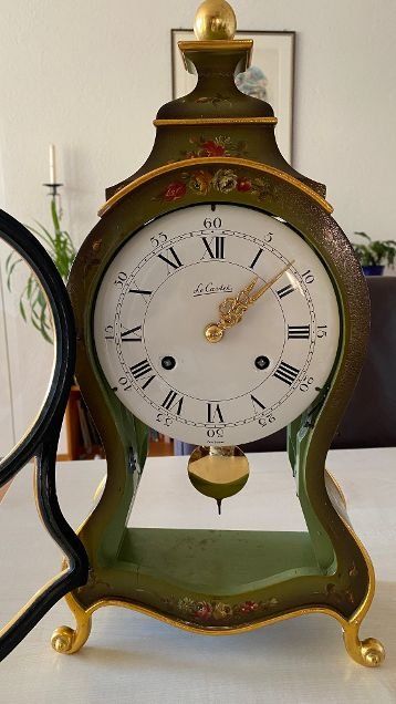 Orologi da terra & Orologi da parete: Antike Le Castel Pendule, grün gold – Usato da Münchenbuchsee venduto da sparky_777 2