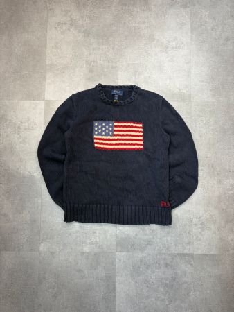 Ralph Lauren America Flag Vintage Sweater – Grösse S
