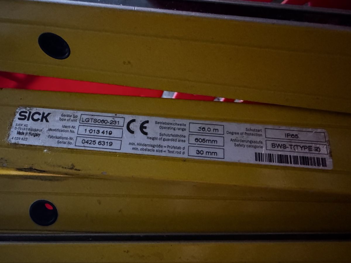 Sistema di controllo: Sick Betriebsanleitung – Usato da Luterbach venduto da var_njt7 2
