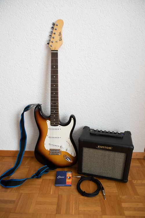 Ken Rose EGitarre mit Verstärker und Zubehör Kaufen auf Ricardo