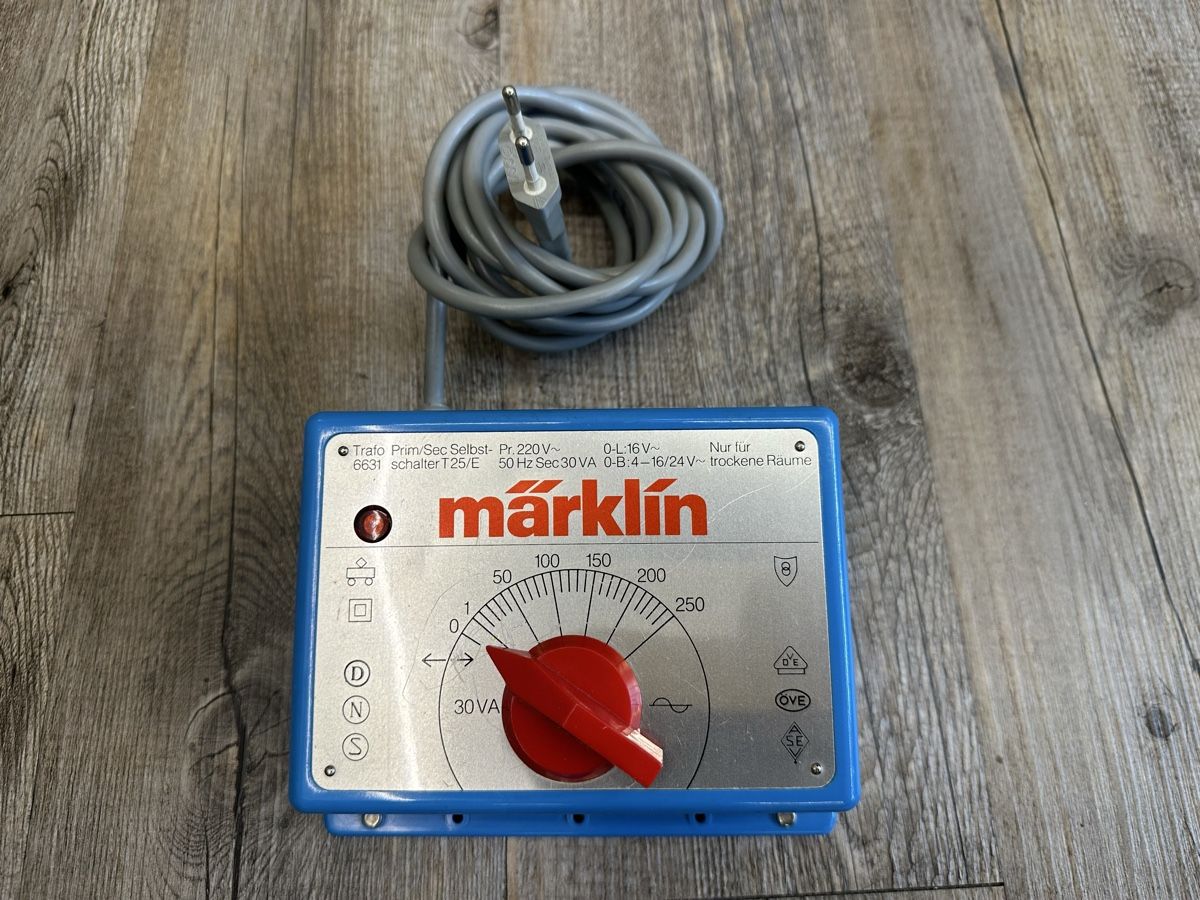 Märklin Modellini di ferrovie: Märklin 6631 Transformator 30 VA – Usato da Lupsingen venduto da New-Haven 1