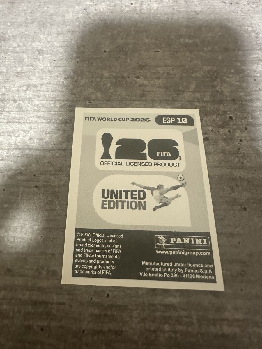 Panini Sammelbilder & Trading cards: ESP 10 , FIFA WORLD CUP 2026 PANINI  – Neu (gemäss Beschreibung) aus Frauenfeld von 1PegPeg1 1