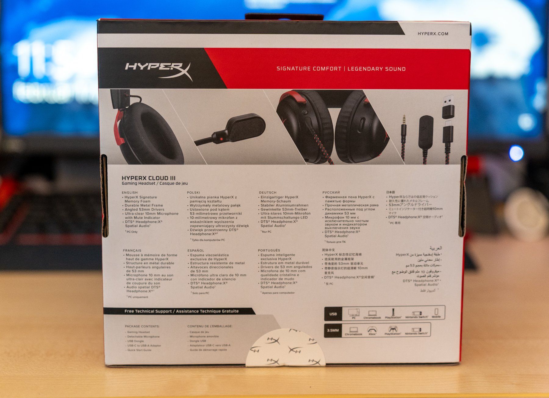 Hyperx Cuffie: HyperX Cloud III Gaming Headset - Neu – Nuovo e nell'imballaggio originale da Zürich venduto da tonogen 2