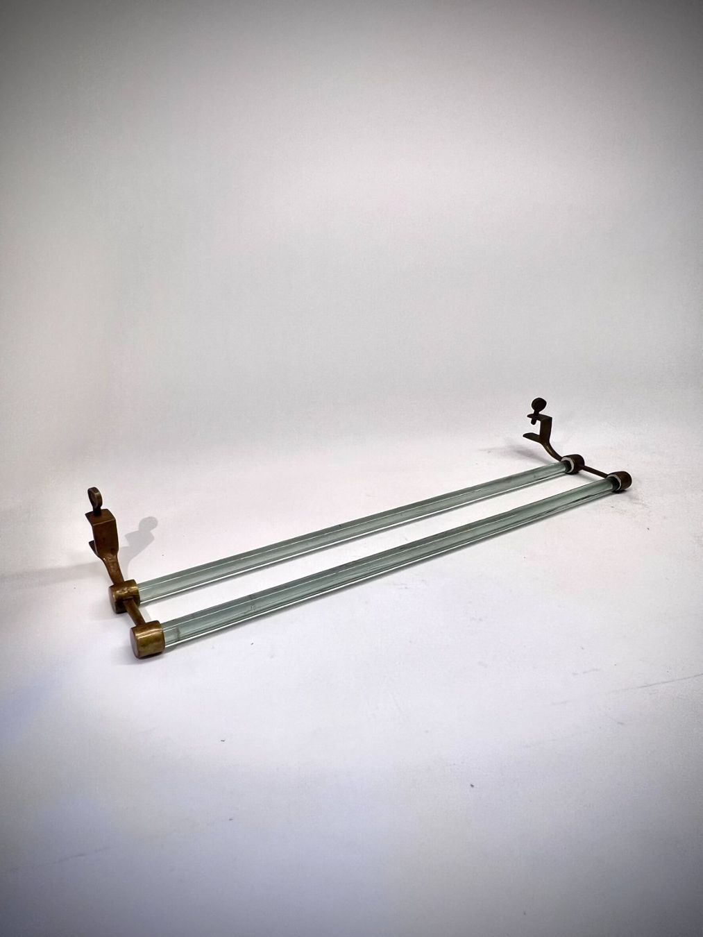 Portasciugamani: Vintage Handtuchhalter Glas Messing 1950er – Usato da Männedorf venduto da MrAnderson 6