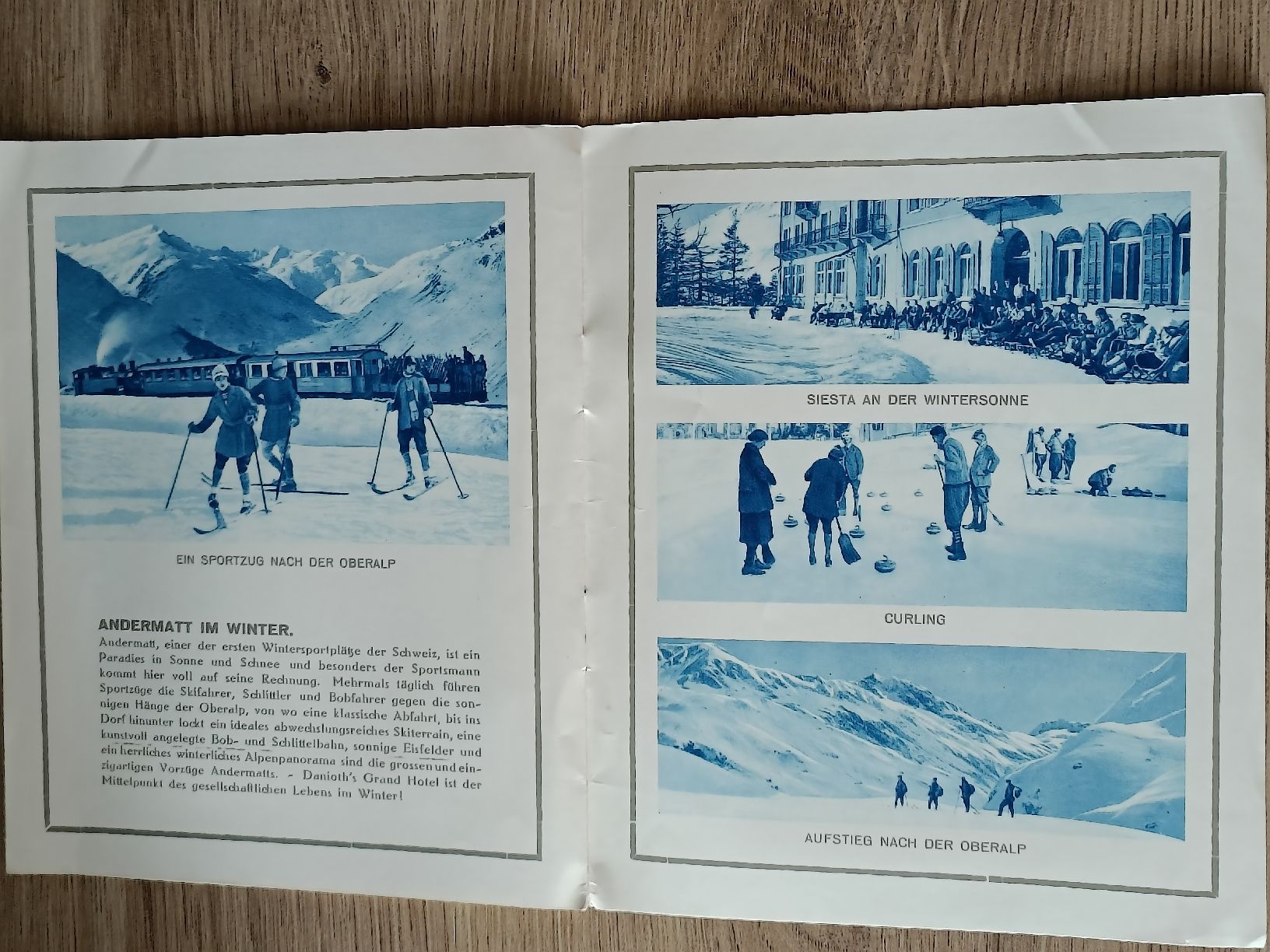 Dokumente: Alter Prospekt / Andermatt - Danioth's Grand Hotel ca. 1930 – Gebraucht aus Brugg AG von Ente015 5
