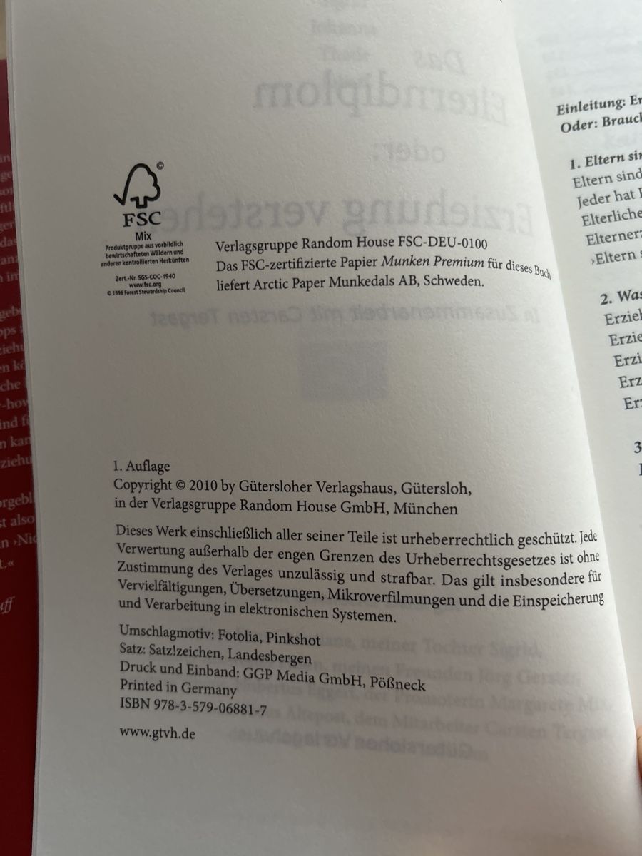 Bücher: Werner Lauff "Das Elterndiplom" oder Erziehung verstehen – Gebraucht aus Aarau von R-O-G-E-R 2