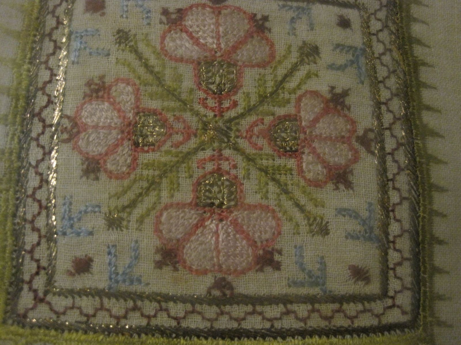 Leinwände & Keilrahmen: 2 tableaux broderies sous verre 1940-50 – Gebraucht aus Genève von DELIRBEADS 6