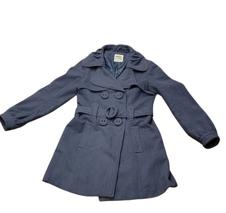 Damen Kurzmantel dunkelblau mit Gürtel  guter Zustand