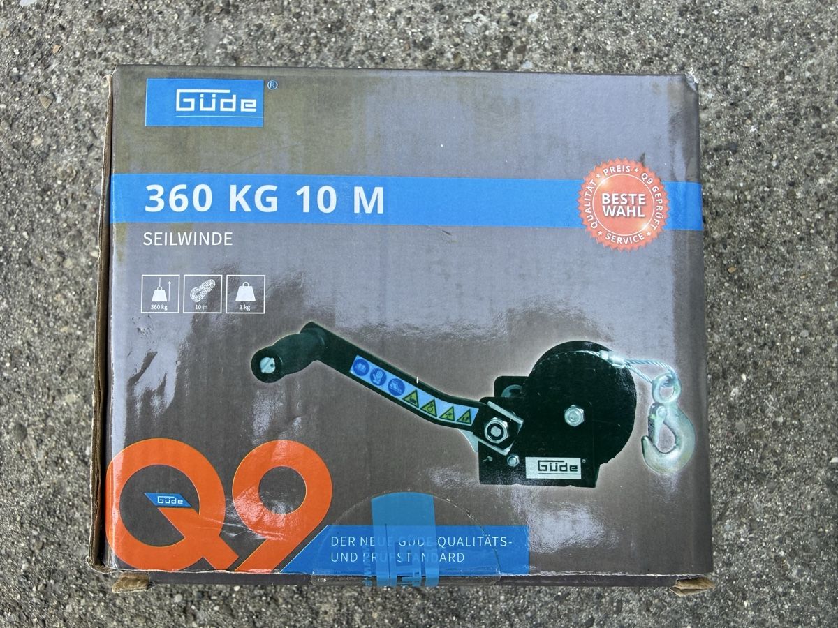 Sonstiges zum Lager & Transport: Güde Seilwinde 360 kg 10 m – Neu und originalverpackt aus Köniz von Andrea_BE 3