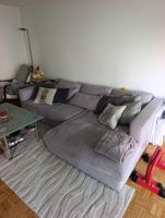 Ecksofa grau Stoff gebraucht guter Zustand