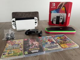 Nintendo Switch OLED – White Edition im Komplett-Bundle