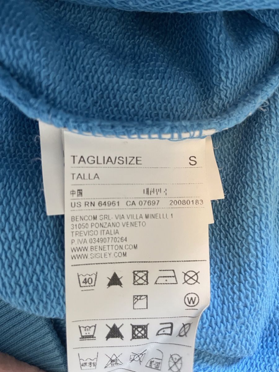 Benetton Maglioni & Felpe: Benetton Hoodie Bleu Clair Taille S – Nuovo (secondo la descrizione) da Vuadens venduto da Nina11 2