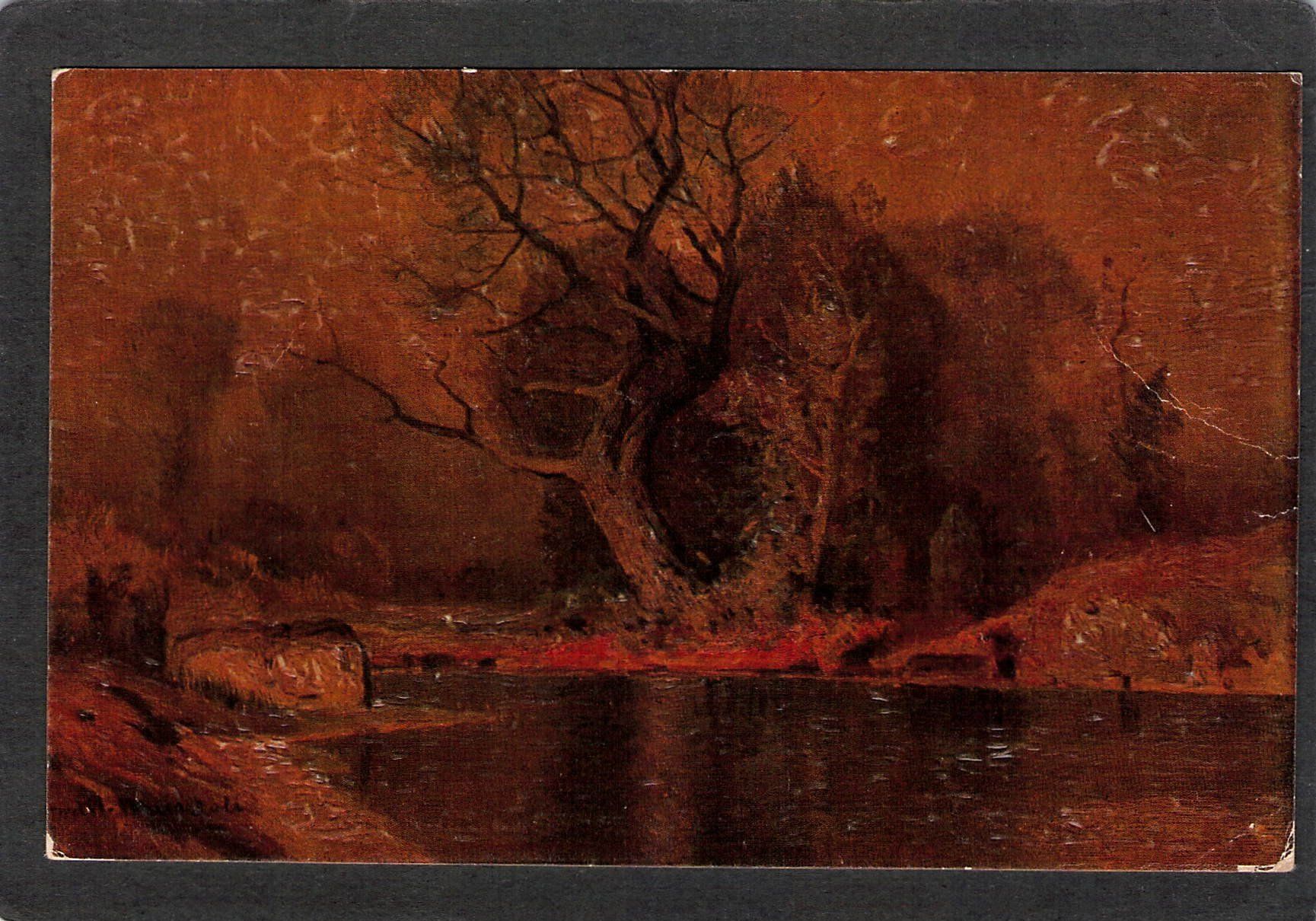 Cartoline postali: #Oelkunst - Postkarte, Herbststurm  v.Burza Jesienna – Usato da Reichenburg venduto da Pipo-67
