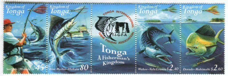 Tous les timbres: Briefmarken "Fische. Fischerei". Tonga – Neuf avec emballage d'origine à Basel par Butsch5