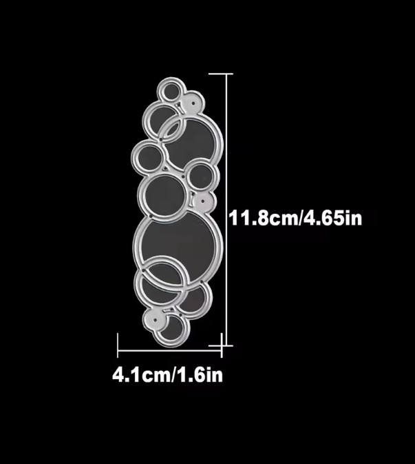 Sciablone: Neue Stanzschablone Hintergrund Kreise – Nuovo e nell'imballaggio originale da Effretikon venduto da wenuss 3