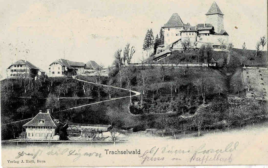 Ansichtskarten: Trachselwald   1903 – Gebraucht aus Sulz AG von Oberdanne8