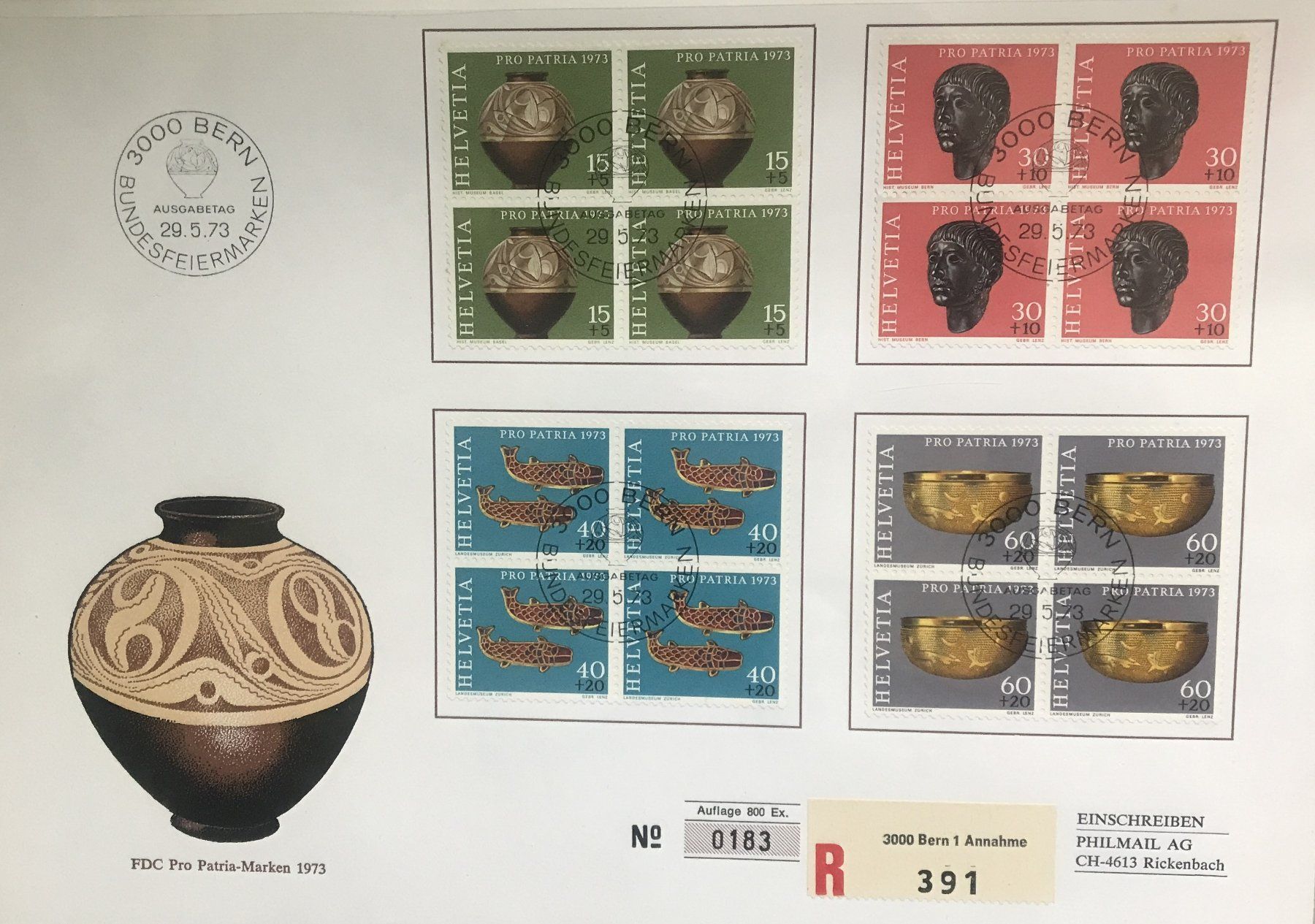 Tutti i francobolli: MAXI BRIEF – Usato da Ostermundigen venduto da crazy-horse-1840