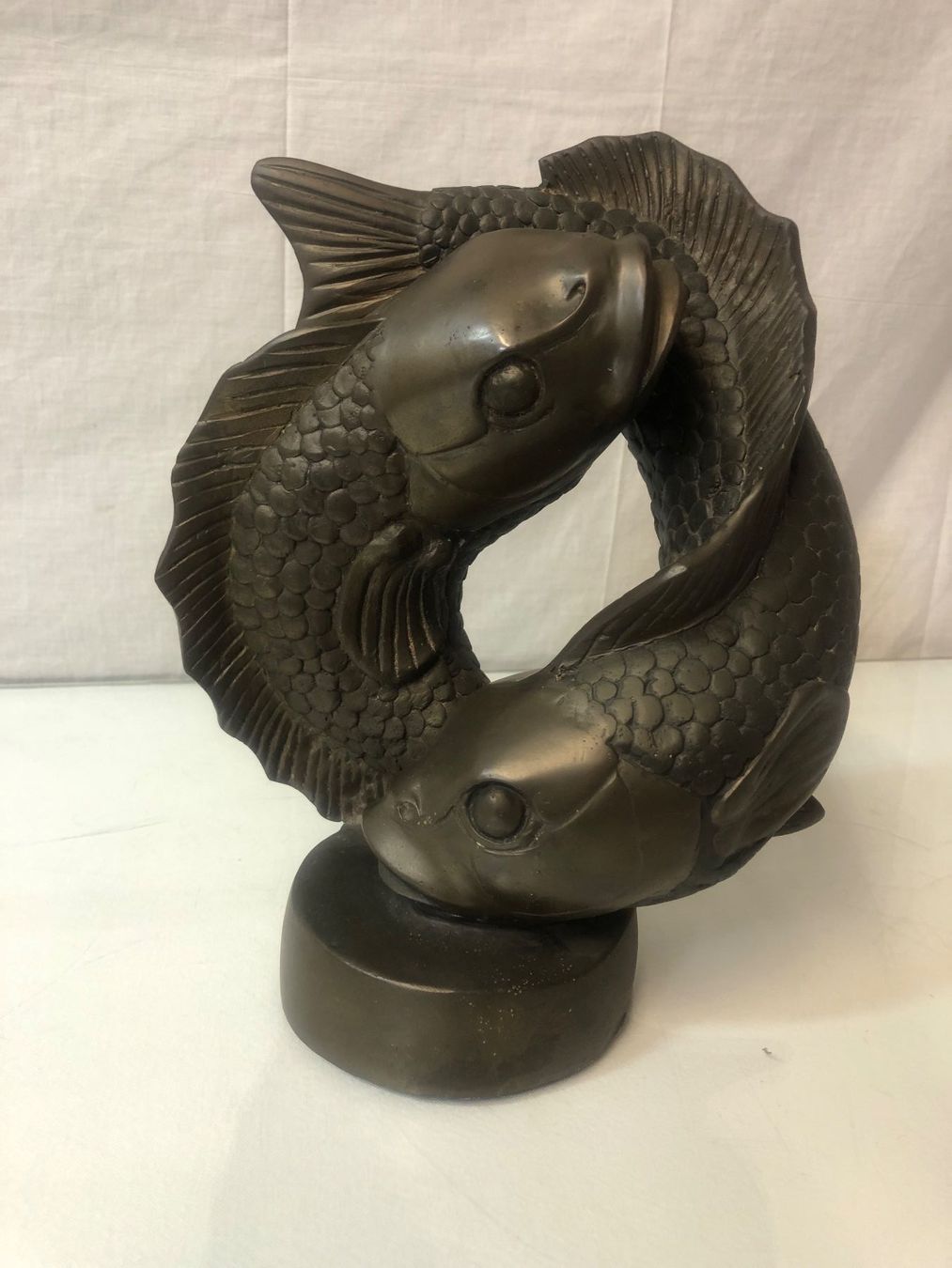 Sculptures & Statues: Skulptur Koi - Bronzefigur – D'occasion à Brunnen par Allerwaren