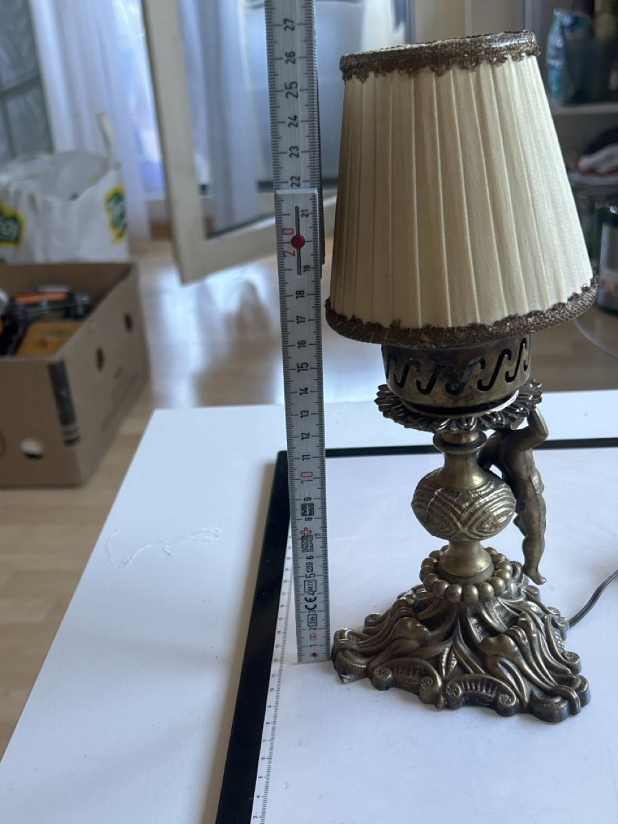 Lampade: Tischlampe Engel Messing mit Schirm (I13) – Usato da Neuenhof venduto da bro_9zsg 4