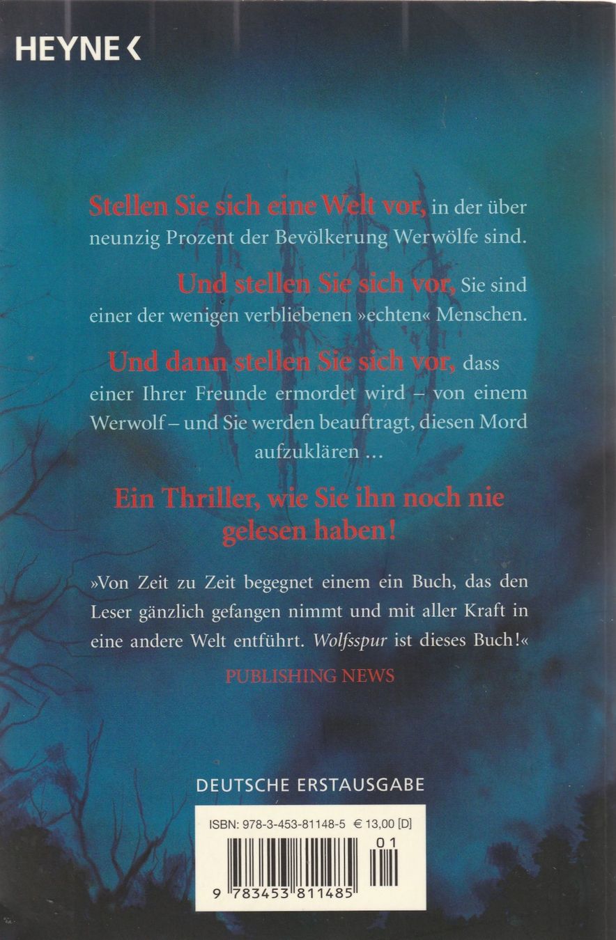 Libri: Kit Whitfield - Wolfsspur – Usato da Luzern venduto da Baumhuepfer01 1