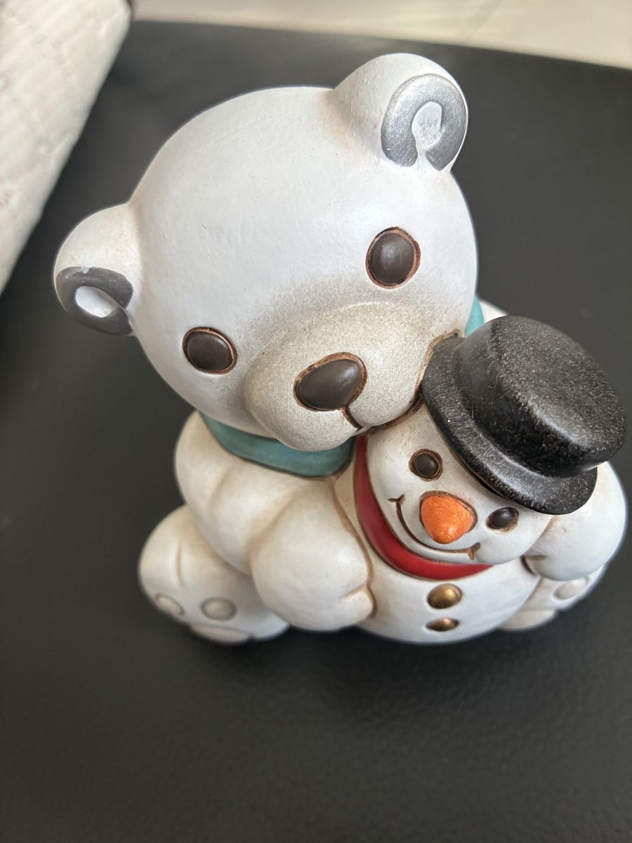 Statuette: Teddy und Schneemann Thun Neu – Nuovo (secondo la descrizione) da Novazzano venduto da White71